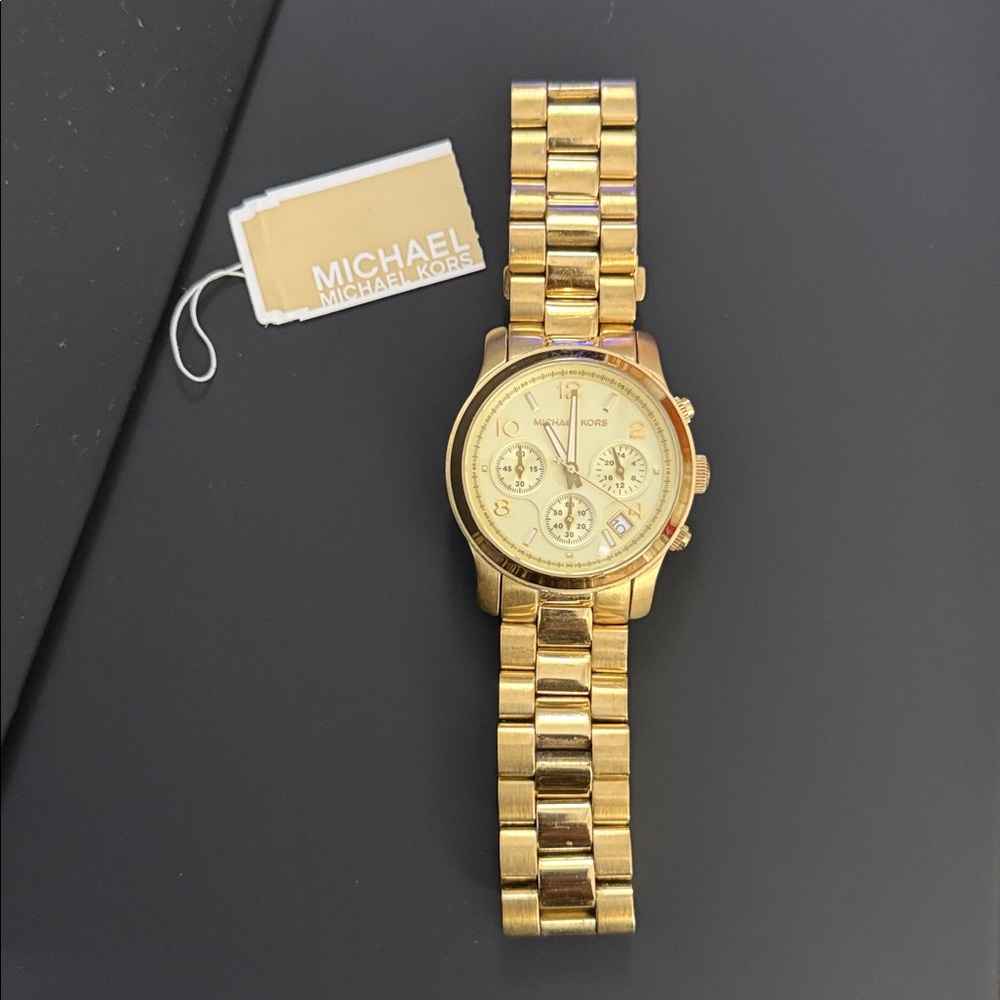 Michael Kors Radiant Gold Chronograph Watch
